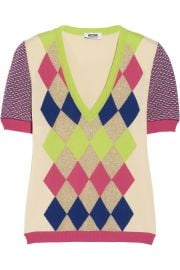 Moschino Cheap and Chic Argyle Sweater at The Outnet