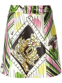 Moschino Cheap andamp Chic Printed Flared Skirt - Di Pierro at Farfetch