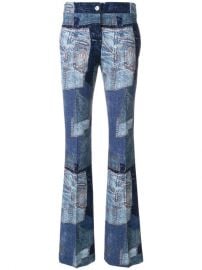 Moschino Denim Patchwork Flares  825 - Buy SS18 Online - Fast Global Delivery  Price at Farfetch