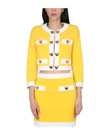 Moschino Heart Buttons Crepe Jacket italist at Italist