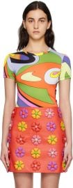 Moschino Multicolor Abstract T-Shirt SSENSE at Ssense