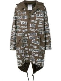 Moschino Safety Pin Hooded Parka - Farfetch at Farfetch