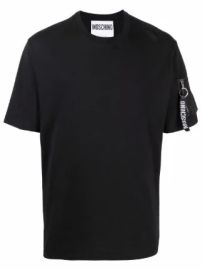 Moschino Zip pocket short sleeve T shirt at Farfetch