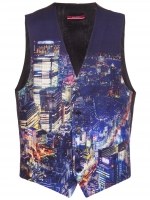 Moschino city print vest at Farfetch