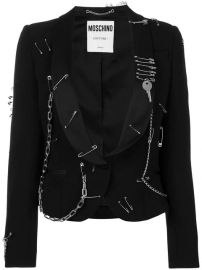 Moschino safety-pins Chain Blazer - Farfetch at Farfetch