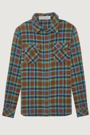 Moss Tartan Cashmere Shirt God39s True Cashmere at Gods True Cashmere