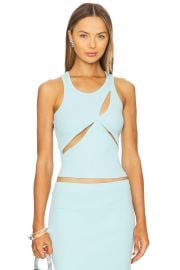 Mother Of All Ariel Rib Top In Turquoise at Revolve