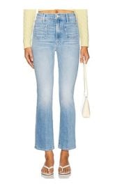 Mother The Hustler Patch Pocket Ankle Jeans In Tune In Tune Out at Revolve