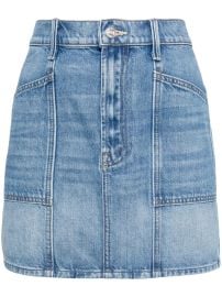 Mother The Line Up Swooner Denim Miniskirt at Farfetch