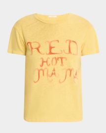Mother The Sinful Graphic Crewneck Tee at Neiman Marcus