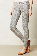 Mother looker skinny jeans in rattlesnake at Anthropologie