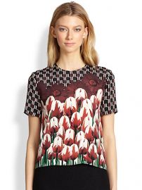 Mother of Pearl - Juno Silk Tulip-Print Top at Saks Fifth Avenue