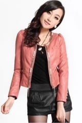 Motor Cropped Jacket at Oasap