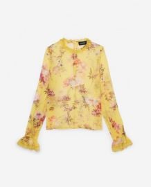 Moulin Jaune Silk Top by The Kooples at The Kooples