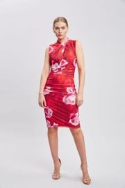Moulin Rouge Twist Neck Dress Elie Tahari at Elie Tahari