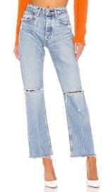 Moussy Vintage Viola Wide Straight Jeans at Revolve