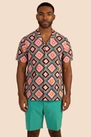 Mr Turk Felix Camp Shirt at Trina Turk