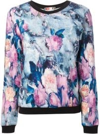 Msgm Floral Print Sweatshirt - Smets at Farfetch