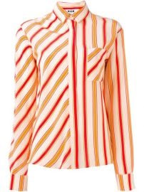 Msgm Striped Shirt  - Biffi at Farfetch