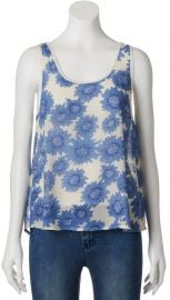 Mudd Chiffon Tank at Kohls