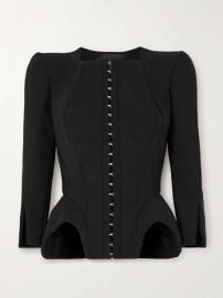 Mugler Black Curvy Jacket at Net a Porter