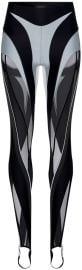 Mugler Reflective Eco Spiral Leggings at Luisaviaroma