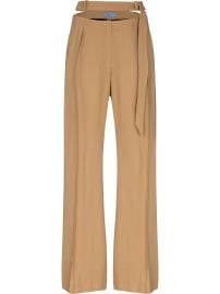 Mugler cut-out Waist Tailored Trousers - at Farfetch