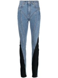 Mugler twist-panelled high-waist Jeans - at Farfetch