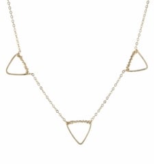 Multi Geometric Shape Necklace by Peggy Li at Bottica