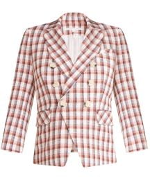 Multi Plaid Empire Dickey Jacket at Stanley Korshak