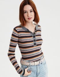 Multi Stripe Pullover Sweater at American Eagle