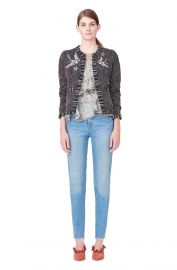 Multi Tweed Bird Embellished Jacket   Rebecca Taylor at Rebecca Taylor