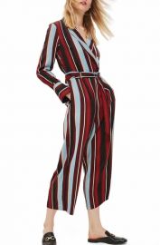 Multi-colored stripe jumpsuit by Topshop at Nordstrom