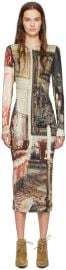 Multicolor Boulle Midi Dress at ssense