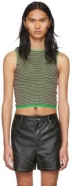 Multicolor Pixel Tank Top by Eckhaus Latta on Sale at Ssense