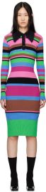 Multicolor Stripe Polo Midi Dress by Andersson Bell on Sale at Ssense