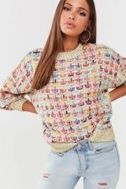 Multicolored Ribbed Sweater at Forever 21