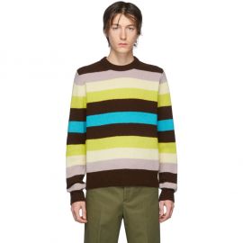 Multicolored Stripe Wool Sweater at Ssense