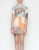 Multicolored collared dress at Needsupply