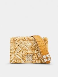 Multicolour Woman Miss Vivier Raffia Strass Buckle Bag in Fabrics RBWANZB22L1L0RPZ1I62  Roger Vivier at Roger Vivier