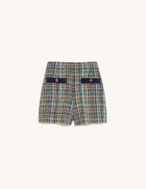 Multicoloured Tweed Shorts by Sandro at Sandro