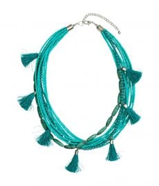 Multistrand Necklace Turquoise at H&M