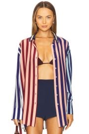Muma World Oversized Shirt In Stripe at Revolve