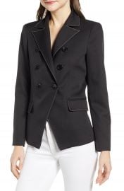 WornOnTV: Adrienne’s black stitch trim blazer on The Real | Adrienne ...