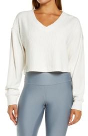 Muse Ribbed Crop Pullover at Nordstrom