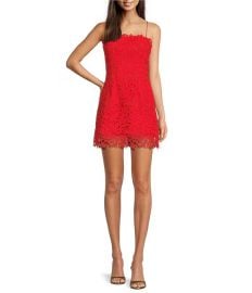 Muse by Marchesa Begonia Lace Square Neck A-Line Dress Dillardx27s at Dillards