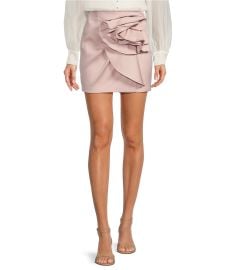Muse by Marchesa Stretch Mikado Rosette Pencil Mini Skirt Dillardx27s at Dillards