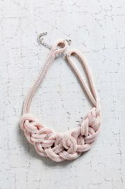 Museum Walls Knotted Necklace in Pink at Urban Outfitters