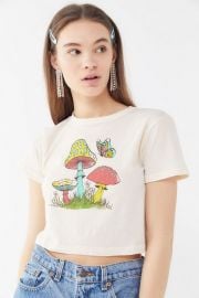 Mushroom Butterfly Baby Tee by Future State at Urban Outfitters