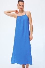 Muslin Beach Dress - Blue - Ladies HampM US at H&M